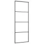 Puerta corredera ESG vidrio y aluminio negra 76x205 cm de vidaXL, Puertas para el hogar - Ref: Foro24-151655, Precio: 160,41 ...