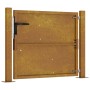 Puerta de jardín acero corten 105x105 cm