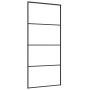 ESG Schiebetür Glas und Aluminium 90x205 cm schwarz von vidaXL, Türen für zu Hause - Ref: Foro24-151659, Preis: 246,25 €, Rab...