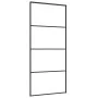 Puerta corredera ESG vidrio y aluminio 90x205 cm negro de vidaXL, Puertas para el hogar - Ref: Foro24-151659, Precio: 225,47 ...