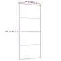 Puerta corredera ESG vidrio y aluminio 90x205 cm negro de vidaXL, Puertas para el hogar - Ref: Foro24-151659, Precio: 225,47 ...