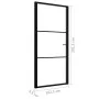 Puerta interior vidrio ESG y aluminio negro 102,5x201,5 cm de vidaXL, Puertas para el hogar - Ref: Foro24-151201, Precio: 256...