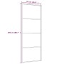 Schiebetür aus ESG-Aluminium und ESG-Glas schwarz 76x205 cm von vidaXL, Türen für zu Hause - Ref: Foro24-149479, Preis: 159,5...