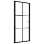 Innentür ESG Glas und schwarzes Aluminium 93x201,5 cm von vidaXL, Türen für zu Hause - Ref: Foro24-151204, Preis: 204,95 €, R...