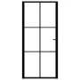 Innentür ESG Glas und schwarzes Aluminium 93x201,5 cm von vidaXL, Türen für zu Hause - Ref: Foro24-151204, Preis: 204,95 €, R...