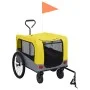 Remolque de bicicleta mascotas cochecito 2 en 1 amarillo gris de vidaXL, Cochecitos para mascotas - Ref: Foro24-92442, Precio...