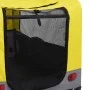 Remolque de bicicleta mascotas cochecito 2 en 1 amarillo gris de vidaXL, Cochecitos para mascotas - Ref: Foro24-92442, Precio...