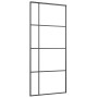 Schiebetür aus ESG-Glas und schwarzem Aluminium, 90 x 205 cm von vidaXL, Türen für zu Hause - Ref: Foro24-151683, Preis: 248,...