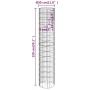 Circular galvanized steel gabion post Ø30x150 cm by vidaXL, fence panels - Ref: Foro24-152013, Price: 51,95 €, Discount: %