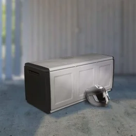 Dark gray and black garden storage chest 330 L 138x53x57cm by vidaXL, Outdoor storage boxes - Ref: Foro24-151818, Price: 139,...
