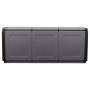Dunkelgrauer und schwarzer Gartenkoffer 330 L 138x53x57cm von vidaXL, Aufbewahrungsboxen für den Außenbereich - Ref: Foro24-1...