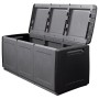 Dunkelgrauer und schwarzer Gartenkoffer 330 L 138x53x57cm von vidaXL, Aufbewahrungsboxen für den Außenbereich - Ref: Foro24-1...