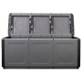 Dark gray and black garden storage chest 330 L 138x53x57cm by vidaXL, Outdoor storage boxes - Ref: Foro24-151818, Price: 141,...