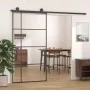Puerta corredera ESG vidrio y aluminio negra 102,5x205 cm de vidaXL, Puertas para el hogar - Ref: Foro24-151686, Precio: 183,...
