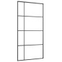 ESG Schiebetür Glas und schwarzes Aluminium 102,5x205 cm von vidaXL, Türen für zu Hause - Ref: Foro24-151686, Preis: 194,02 €...