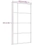 Sliding door ESG glass and black aluminum 102.5x205 cm by vidaXL, Doors for the home - Ref: Foro24-151686, Price: 183,73 €, D...