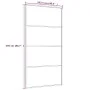 Aluminum and ESG black glass sliding door 102.5x205 cm by vidaXL, Doors for the home - Ref: Foro24-149481, Price: 204,57 €, D...