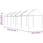 Cenador con techo polietileno blanco 11,15x2,28x2,69 m de vidaXL, Carpas y cenadores - Ref: Foro24-3155505, Precio: 331,27 €,...