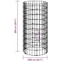Runder Gabionenpfosten aus verzinktem Stahl Ø50x100 cm von vidaXL, Zaunpaneele - Ref: Foro24-152016, Preis: 48,06 €, Rabatt: %
