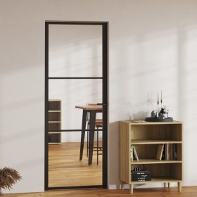 Innentür ESG-Glas und schwarzes Aluminium 76x201,5 cm von vidaXL, Türen für zu Hause - Ref: Foro24-151198, Preis: 199,87 €, R...