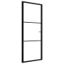 Innentür ESG-Glas und schwarzes Aluminium 76x201,5 cm von vidaXL, Türen für zu Hause - Ref: Foro24-151198, Preis: 214,98 €, R...