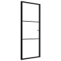 Innentür ESG-Glas und schwarzes Aluminium 76x201,5 cm von vidaXL, Türen für zu Hause - Ref: Foro24-151198, Preis: 199,87 €, R...
