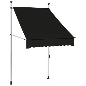 Anthracite gray manually operated retractable awning 100 cm by vidaXL, Awnings - Ref: Foro24-145832, Price: 76,50 €, Discount: %