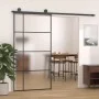 Puerta corredera ESG vidrio y aluminio negra 102,5x205 cm de vidaXL, Puertas para el hogar - Ref: Foro24-151687, Precio: 225,...