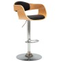 Küchenhocker, 2 Stück, gebogenes Holz, schwarzes Kunstleder von vidaXL, Küchenhocker - Ref: Foro24-3052715, Preis: 287,97 €, ...