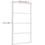 Schiebetür aus ESG-Glas und schwarzem Aluminium, 102,5 x 205 cm von vidaXL, Türen für zu Hause - Ref: Foro24-151663, Preis: 2...