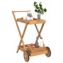 Carrito camarera madera maciza de acacia 54x87x90 cm de vidaXL, Carros de cocina y comedor - Ref: Foro24-319424, Precio: 87,3...