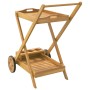 Carrito camarera madera maciza de acacia 54x87x90 cm de vidaXL, Carros de cocina y comedor - Ref: Foro24-319424, Precio: 87,3...