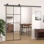 Schiebetür aus ESG-Glas und schwarzem Aluminium, 90 x 205 cm von vidaXL, Türen für zu Hause - Ref: Foro24-151670, Preis: 266,...