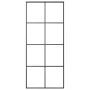 ESG glass and black aluminum sliding door 90x205 cm by vidaXL, Doors for the home - Ref: Foro24-151670, Price: 266,59 €, Disc...