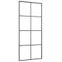 Schiebetür aus ESG-Glas und schwarzem Aluminium, 90 x 205 cm von vidaXL, Türen für zu Hause - Ref: Foro24-151670, Preis: 266,...