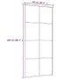 Puerta corredera vidrio ESG y aluminio negro 90x205 cm de vidaXL, Puertas para el hogar - Ref: Foro24-151670, Precio: 218,70 ...