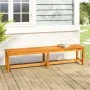 Banco de jardín madera maciza de acacia 180x35x45 cm de vidaXL, Bancos de jardín - Ref: Foro24-319421, Precio: 120,24 €, Desc...