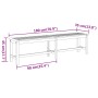 Gartenbank aus massivem Akazienholz 180x35x45 cm von vidaXL, Gartenbänke - Ref: Foro24-319421, Preis: 115,13 €, Rabatt: %