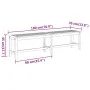 Gartenbank aus massivem Akazienholz 180x35x45 cm von vidaXL, Gartenbänke - Ref: Foro24-319421, Preis: 122,82 €, Rabatt: %