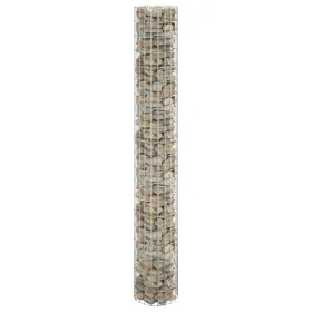Circular galvanized steel gabion post Ø30x200 cm by vidaXL, fence panels - Ref: Foro24-152014, Price: 61,75 €, Discount: %