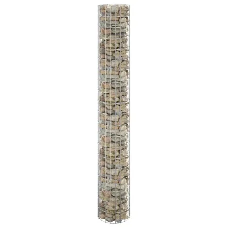 Poste circular de gaviones acero galvanizado Ø30x200 cm de vidaXL, Paneles de vallas - Ref: Foro24-152014, Precio: 61,95 €, D...