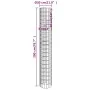 Poste circular de gaviones acero galvanizado Ø30x200 cm de vidaXL, Paneles de vallas - Ref: Foro24-152014, Precio: 61,95 €, D...