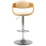 Küchenhocker, 2 Stück, gebogenes Holz, cremefarbenes Kunstleder von vidaXL, Küchenhocker - Ref: Foro24-3052714, Preis: 254,03...