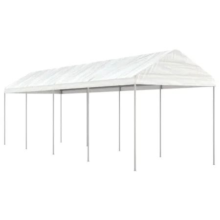 Pavillon mit weißem Polyethylendach 8,92x2,28x2,69 m von vidaXL, Zelte und Pavillons - Ref: Foro24-3155504, Preis: 266,83 €, ...