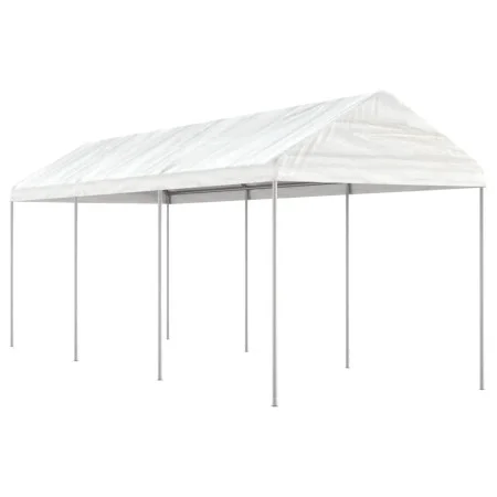 Pavillon mit weißem Polyethylendach 6,69 x 2,28 x 2,69 m von vidaXL, Zelte und Pavillons - Ref: Foro24-3155503, Preis: 206,33...