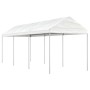 Gazebo with white polyethylene roof 6.69x2.28x2.69 m by vidaXL, Tents and gazebos - Ref: Foro24-3155503, Price: 208,65 €, Dis...
