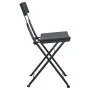 Klappbare Cafeteriastühle, 2 Stück, Stahl und schwarzes synthetisches Rattan von vidaXL, Gartenstühle - Ref: Foro24-319986, P...