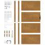 Puerta de jardín acero corten 105x205 cm