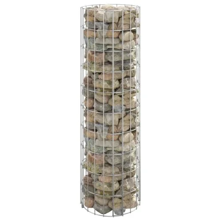Circular gabion post made of galvanized steel Ø30x100 cm by vidaXL, fence panels - Ref: Foro24-152012, Price: 45,87 €, Discou...