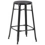 Küchenhocker 4 Einheiten aus schwarzem Stahl von vidaXL, Küchenhocker - Ref: Foro24-3054558, Preis: 314,06 €, Rabatt: %